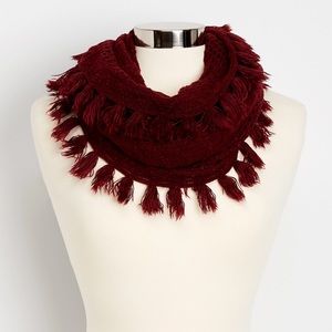 Maurices Burgundy Infinity Scarf